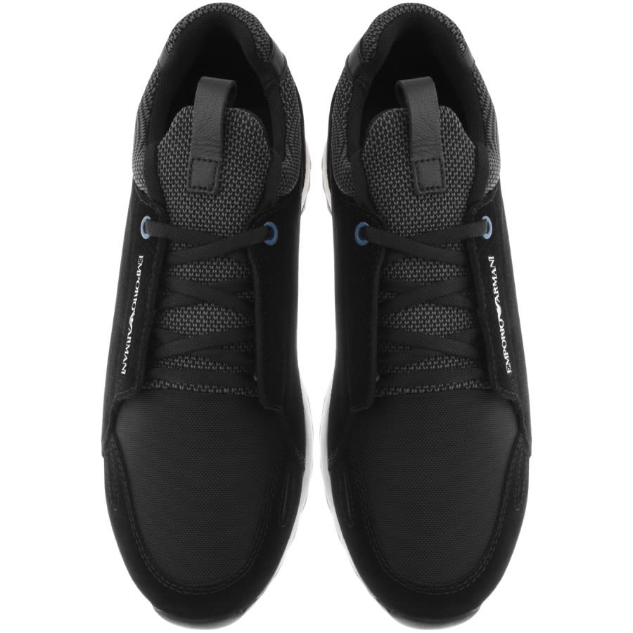 Alternative Image for ProductEmporio Armani Logo Trainers Black3
